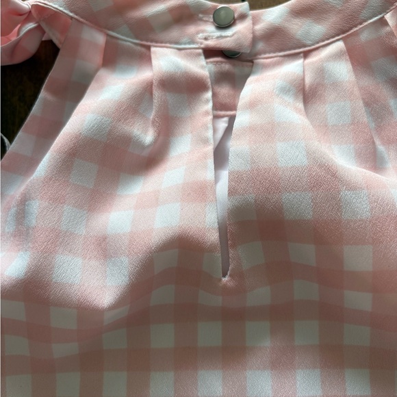 Maison Jules Pink Gingham Halter Blouse - Picture 7 of 8